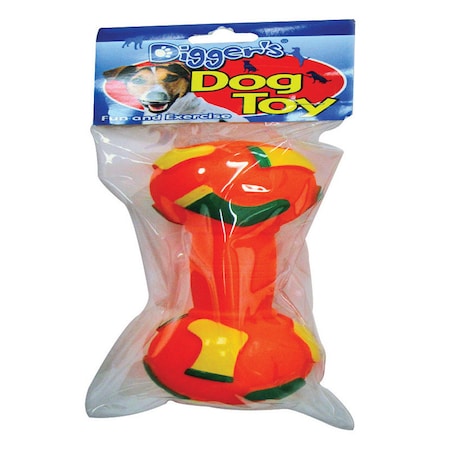 Diggers Boss Pet Digger's Multicolored Vinyl Dumbell Chew Dog Toy Large 1 pk 51657